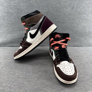 NIKE AIRJORDAN 1 - DH3097-001 OG High Hand Crafted I Retro Brown White Sz 9 B8